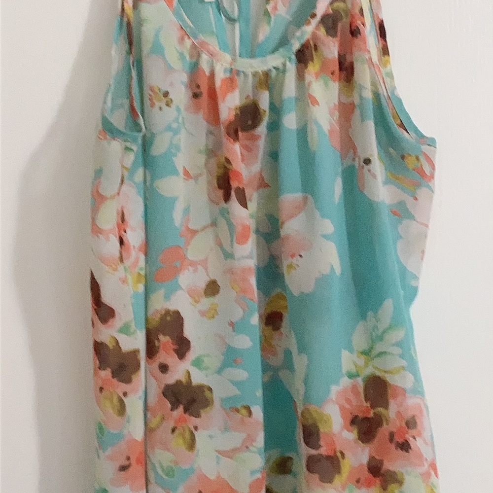 Organza flower blouse